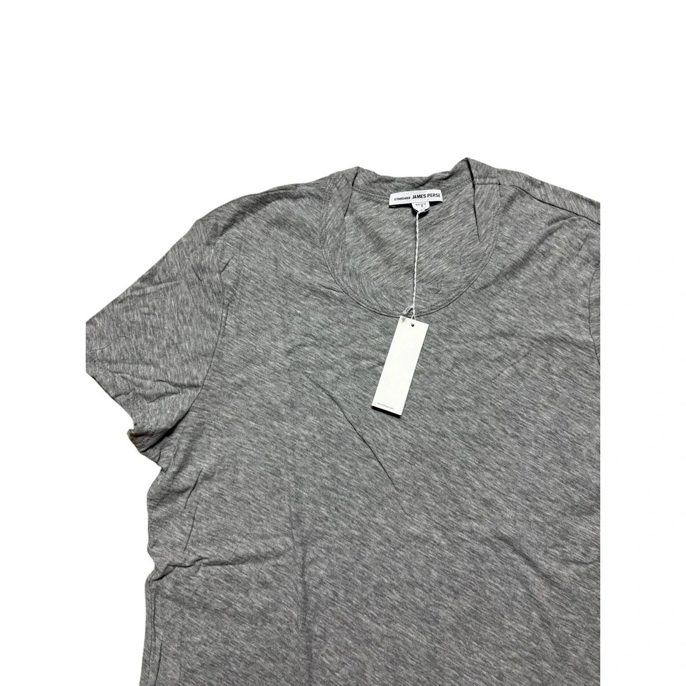James Perse Standard Gray T Shirt Size 3 (L) Short Sleeve 100% Cotton Minimalist - Picture 2 of 6